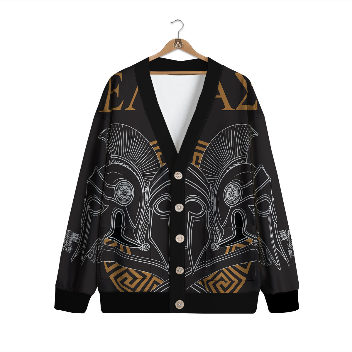 Labe Spartan Molon Print Cardigan-grizzshop