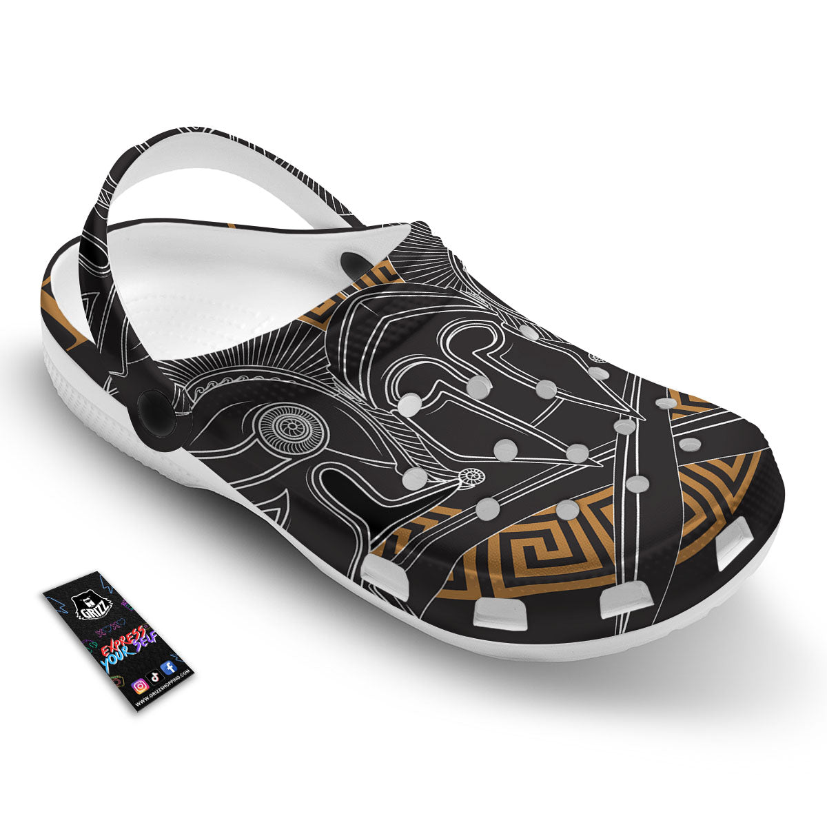 Labe Spartan Molon Print Clog-grizzshop