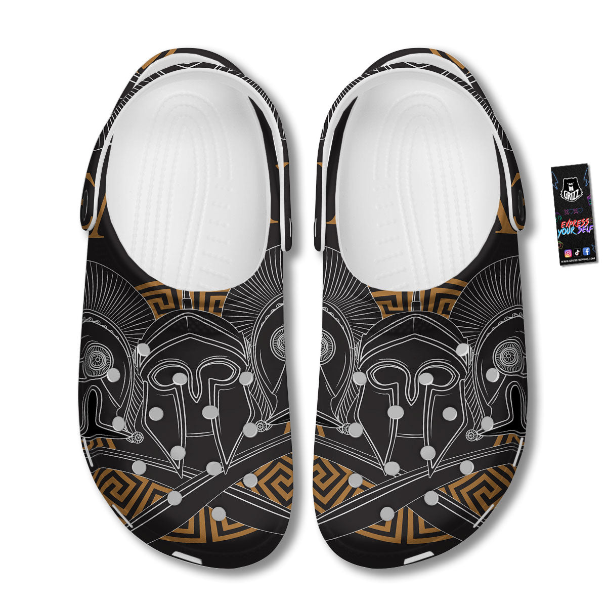 Labe Spartan Molon Print Clog-grizzshop