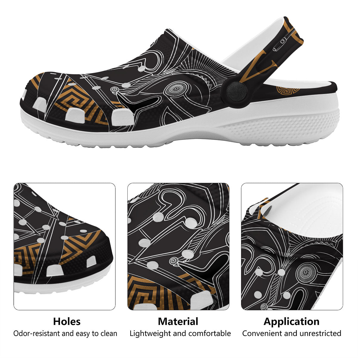 Labe Spartan Molon Print Clog-grizzshop
