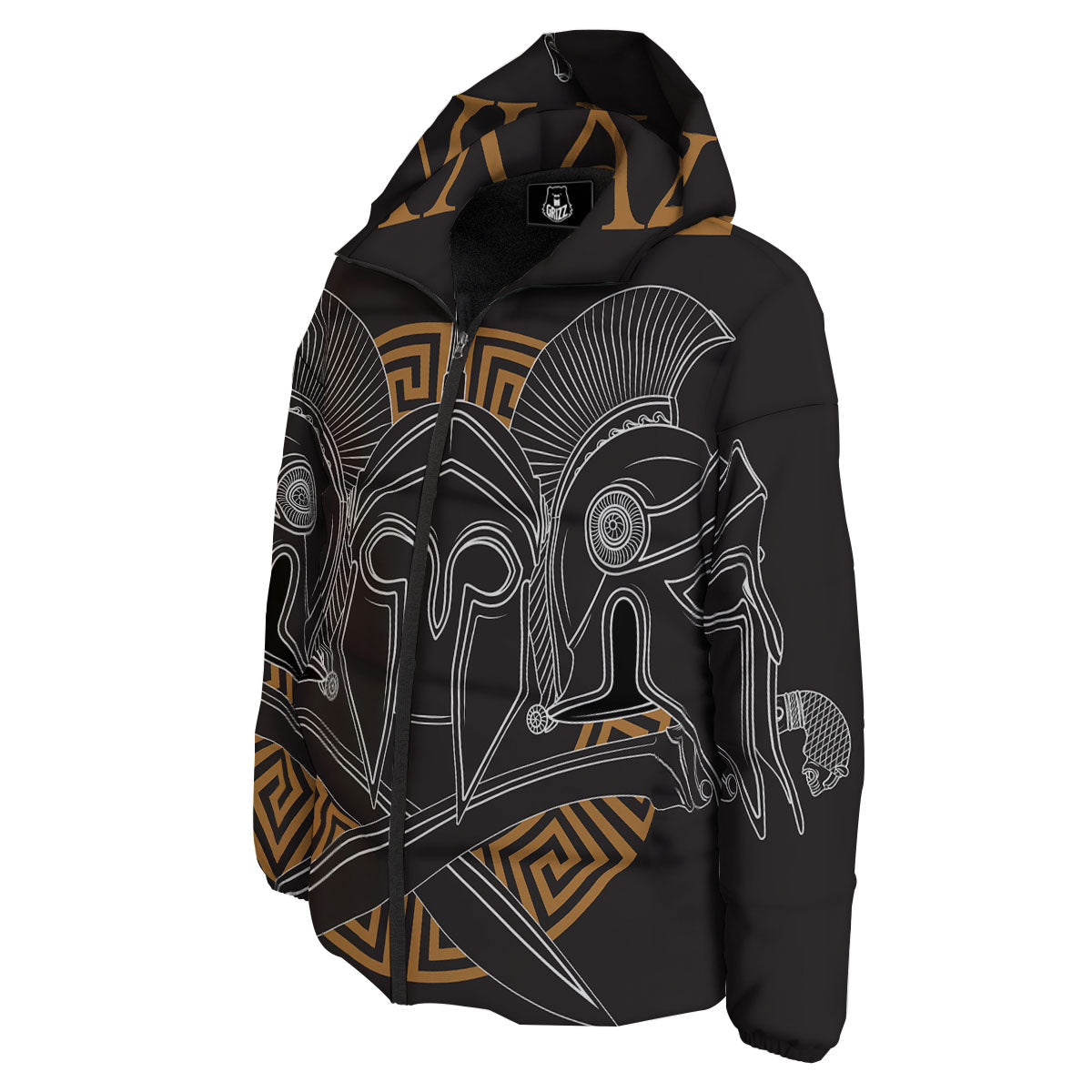 Labe Spartan Molon Print Down Jacket-grizzshop