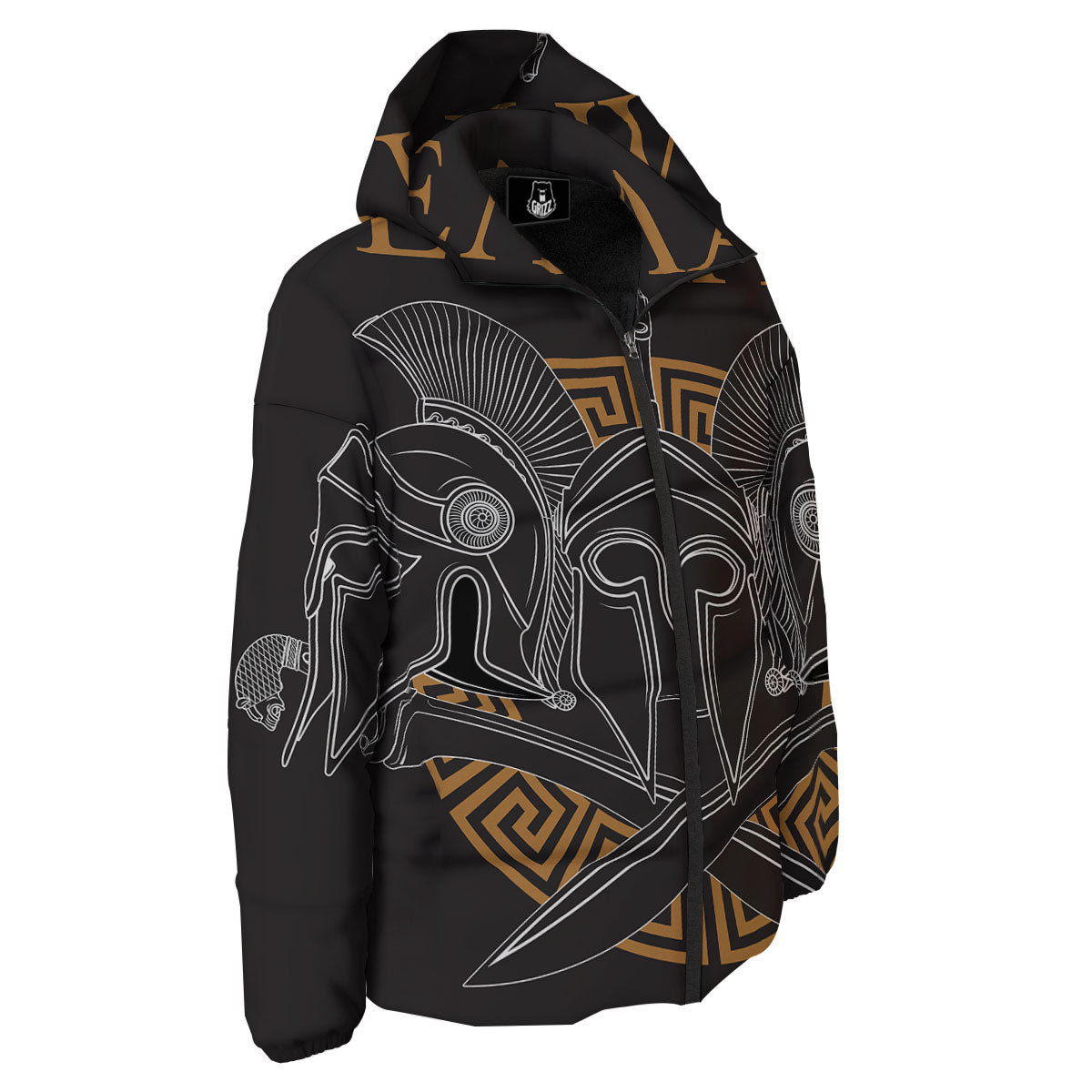 Labe Spartan Molon Print Down Jacket-grizzshop