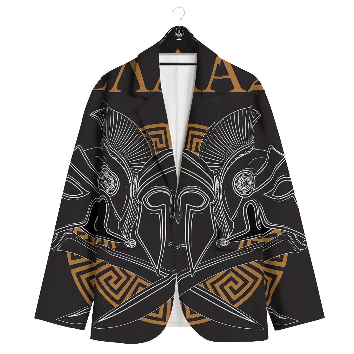 Labe Spartan Molon Print Men's Sport Coat-grizzshop