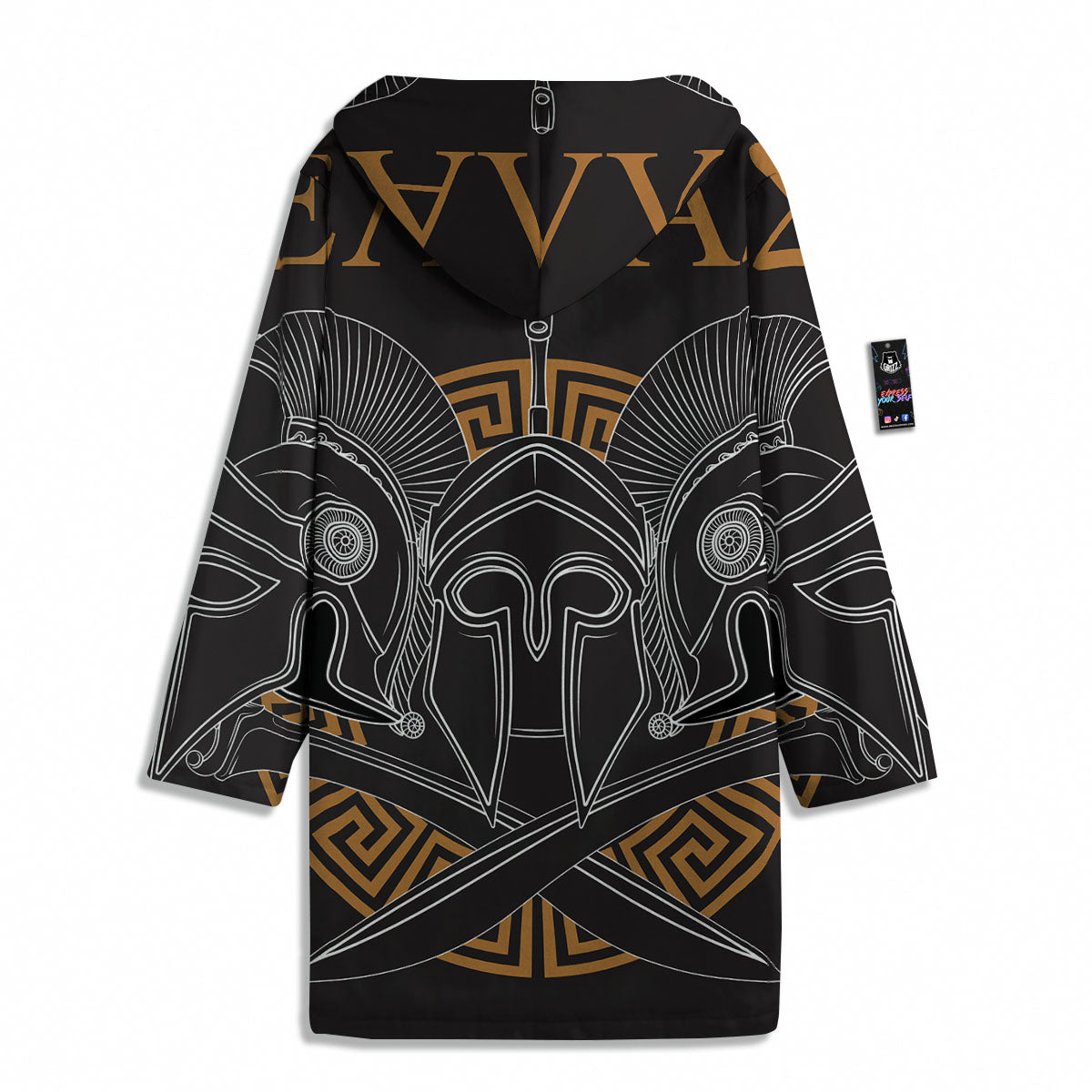 Labe Spartan Molon Print Men's Windbreaker Jacket-grizzshop
