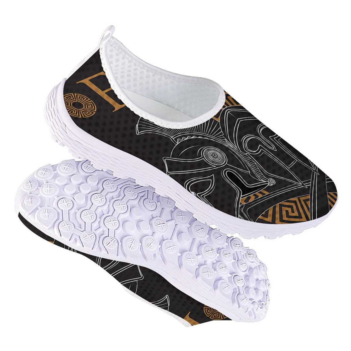 Labe Spartan Molon Print Nurse Shoes-grizzshop