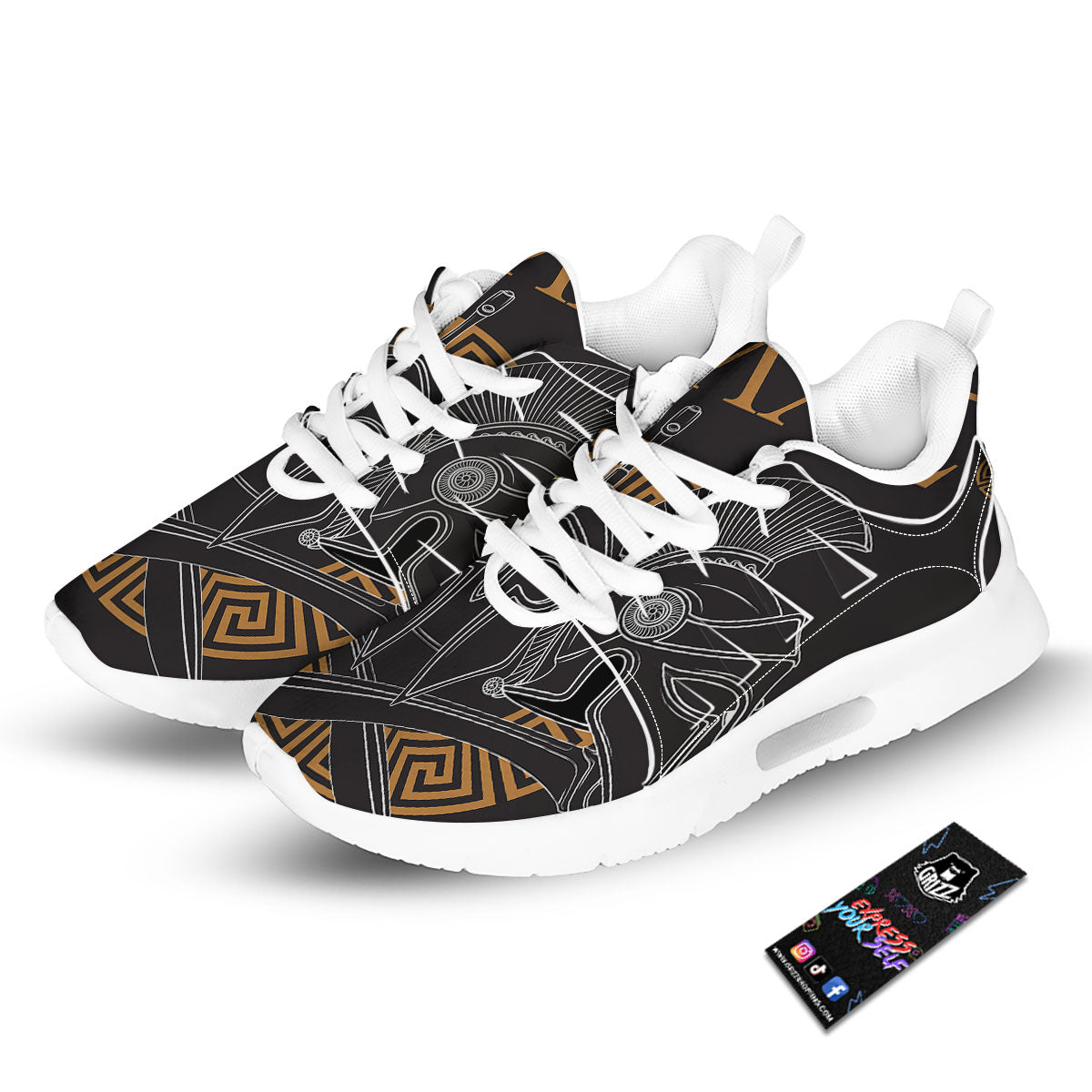 Labe Spartan Molon Print Tennis Shoes-grizzshop