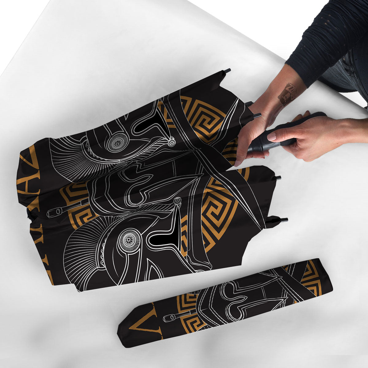 Labe Spartan Molon Print Umbrella-grizzshop