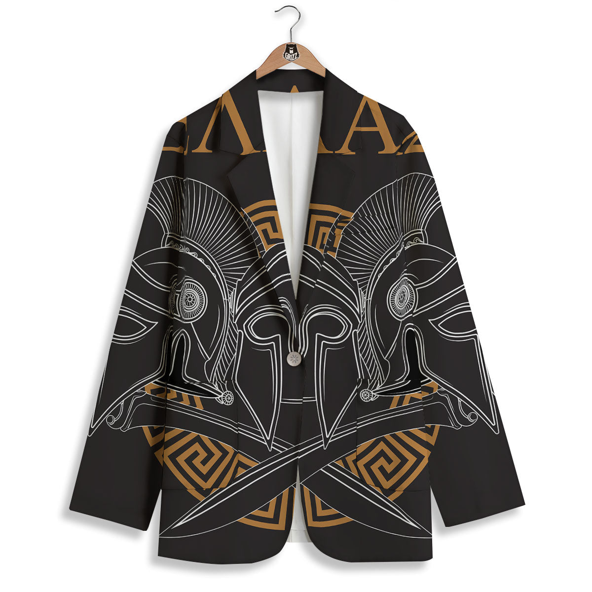 Labe Spartan Molon Print Women's Blazer-grizzshop