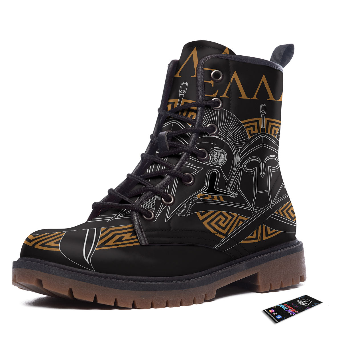Labe Spartan Molon Print Work Boots-grizzshop