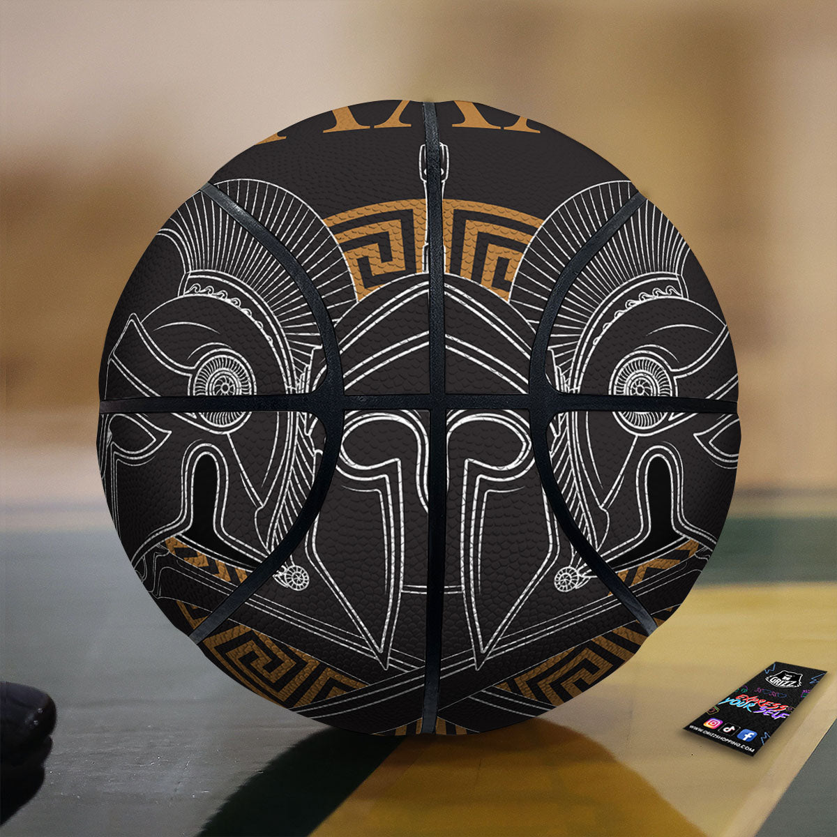Leaf Swirl Cannabis Print Pattern Basketball