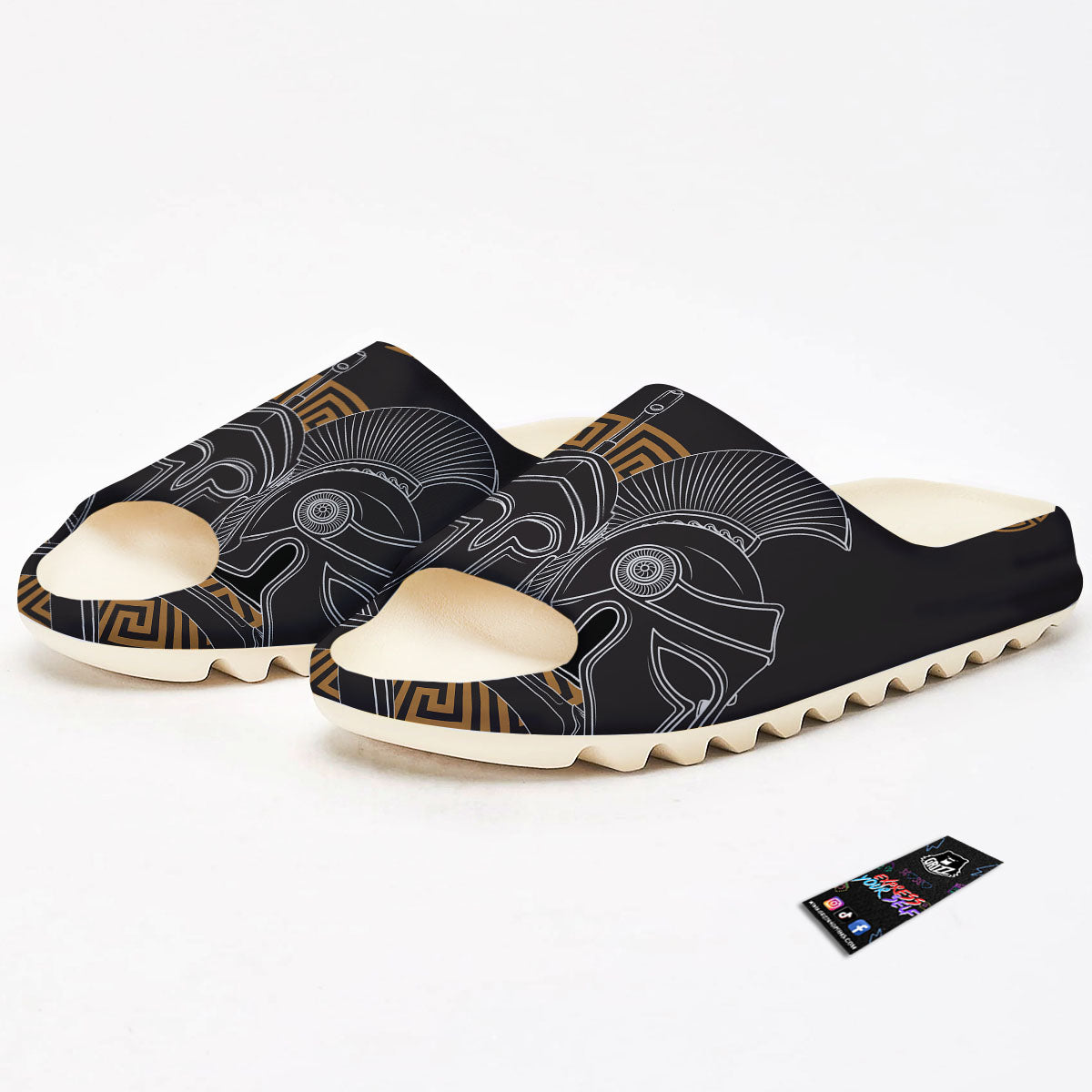 Labe Spartan Molon Print Sandals-grizzshop