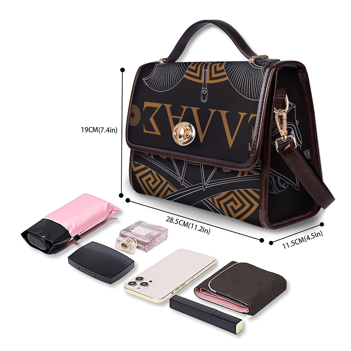 Labe Spartan Molon Print Women's Satchel Bag