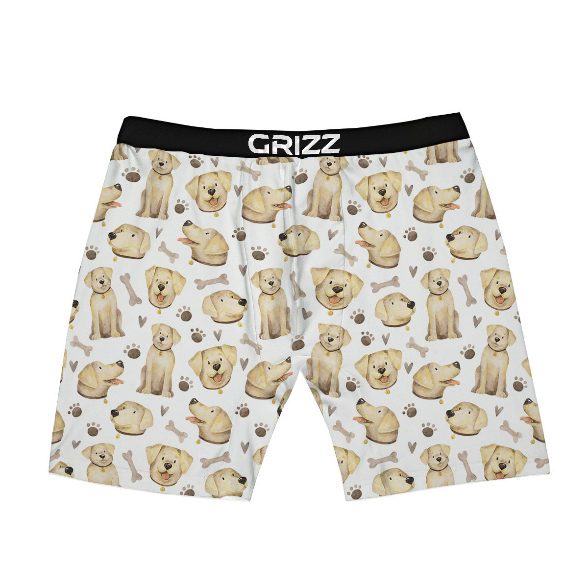 Labrador Retriever Happy Print Pattern Boxer Briefs-grizzshop
