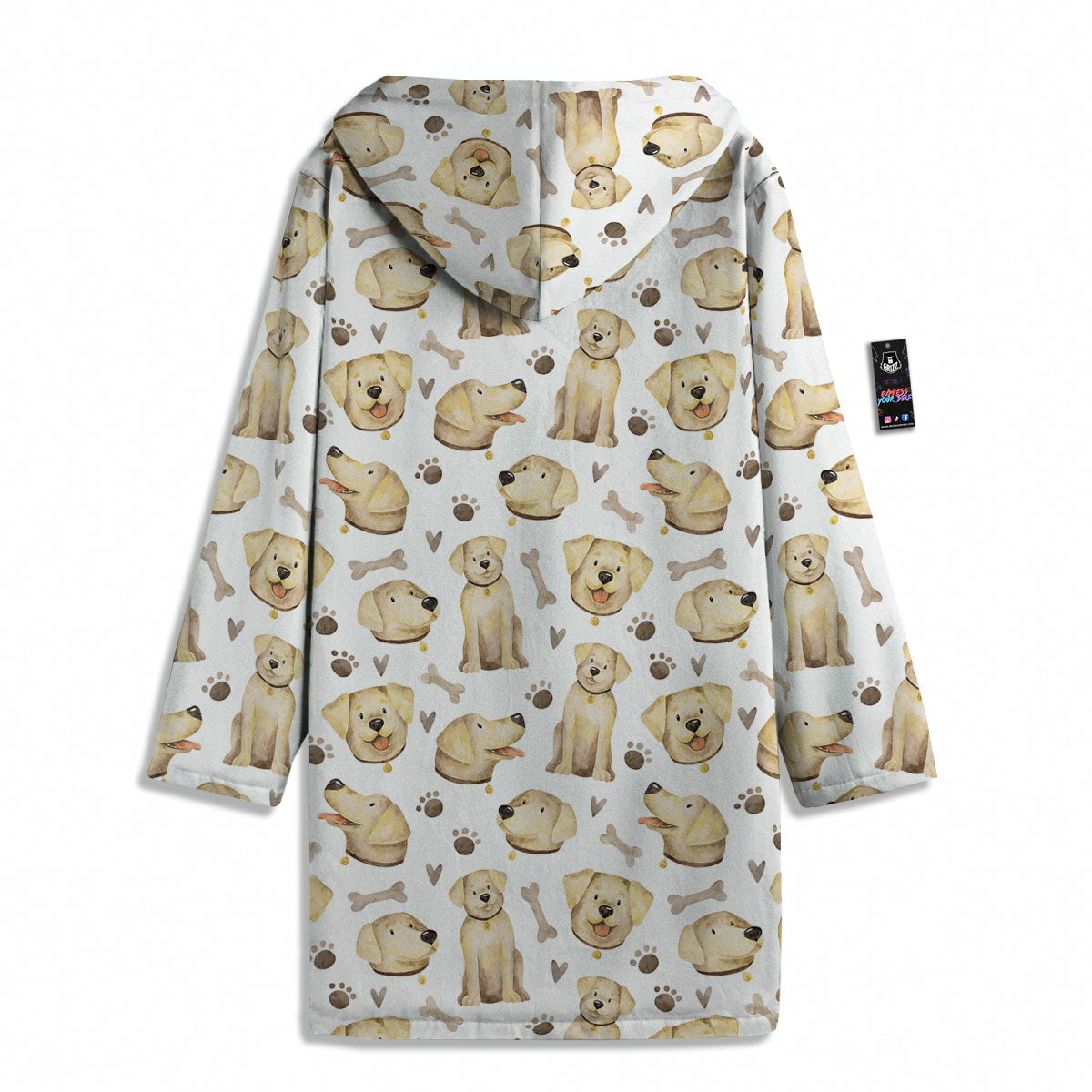 Labrador Retriever Happy Print Pattern Men's Windbreaker Jacket-grizzshop