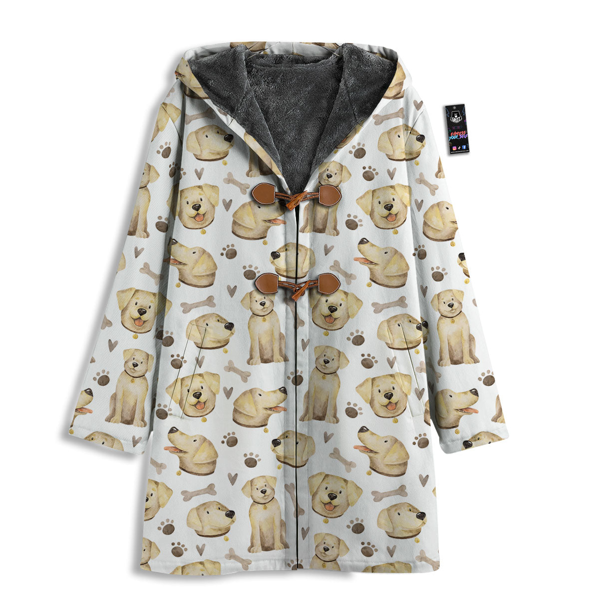 Labrador Retriever Happy Print Pattern Men's Windbreaker Jacket-grizzshop