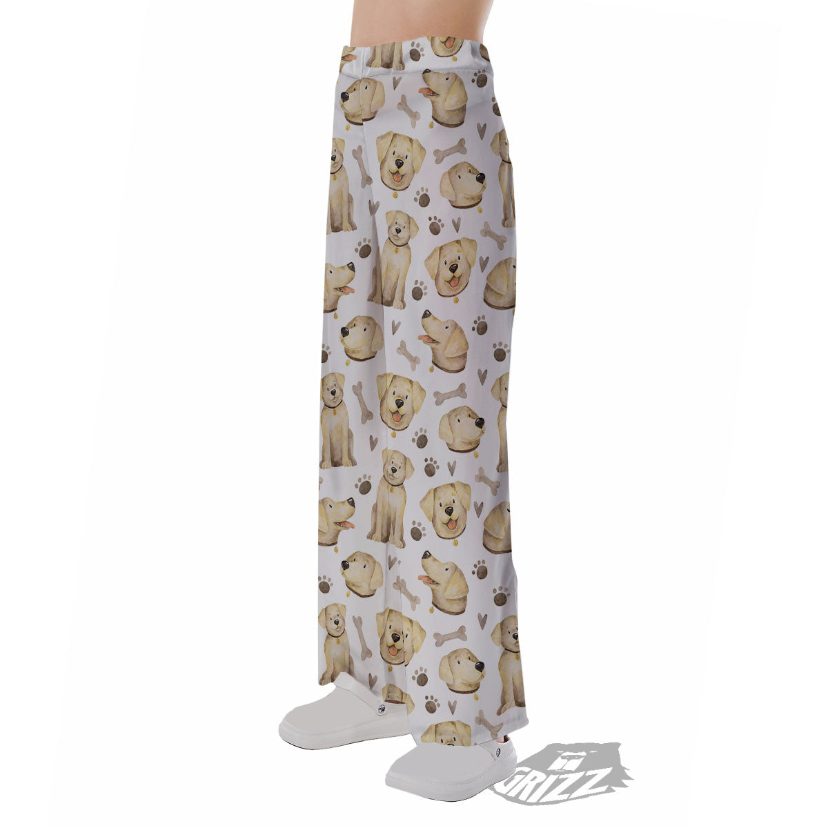 Labrador Retriever Happy Print Pattern Pajama Pants-grizzshop