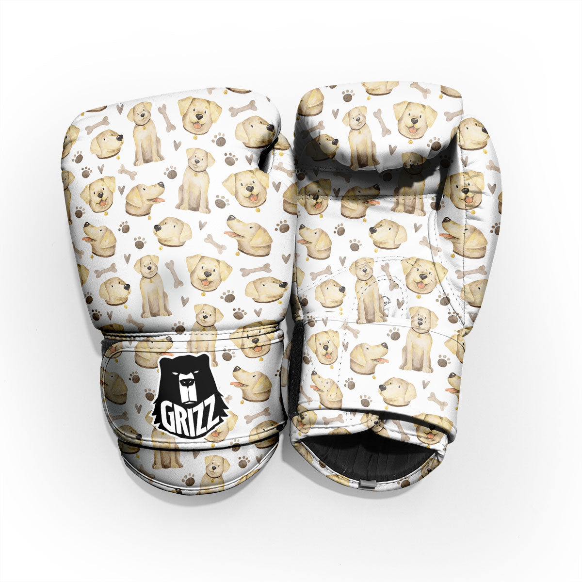 Labrador Retriever Happy Print Pattern Pro Boxing Glove