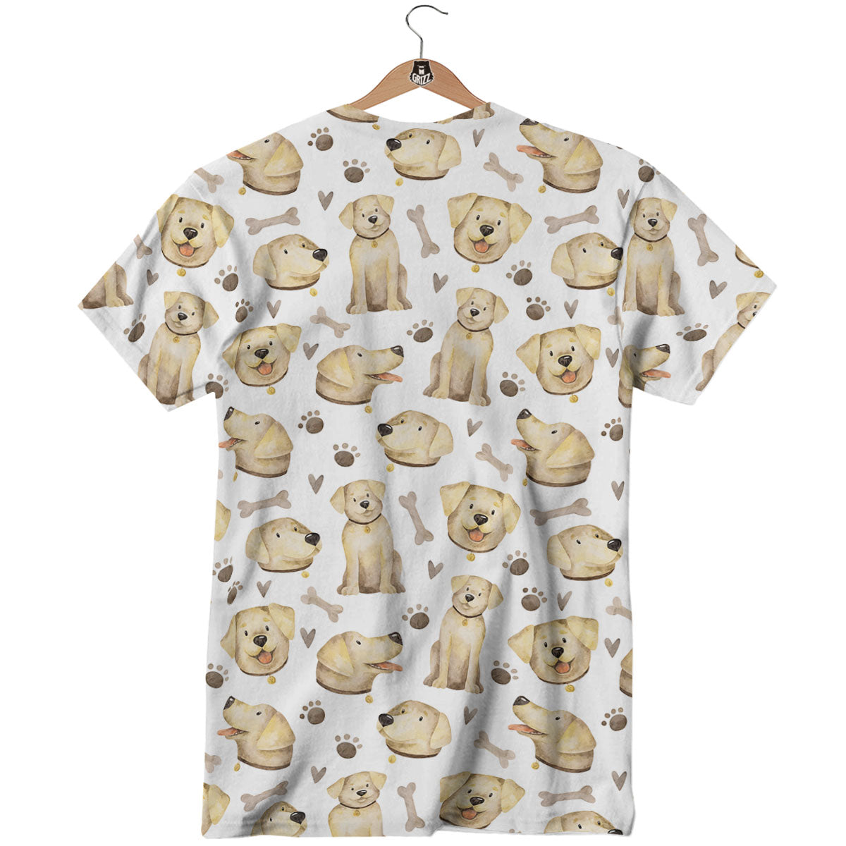 Labrador Retriever Happy Print Pattern T-Shirt-grizzshop