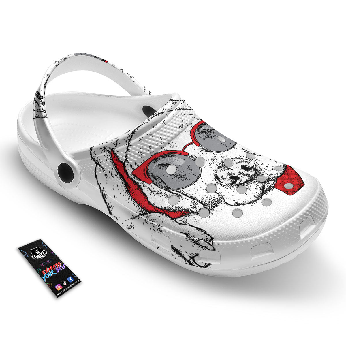 Labrador Retriever Hipster Print Clog-grizzshop