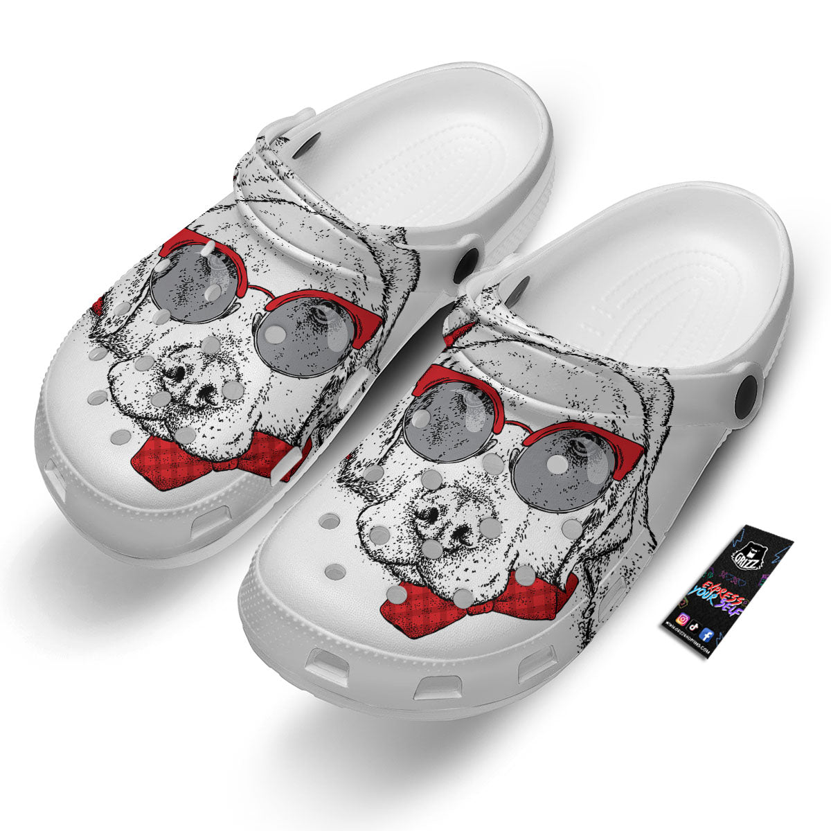 Labrador Retriever Hipster Print Clog-grizzshop
