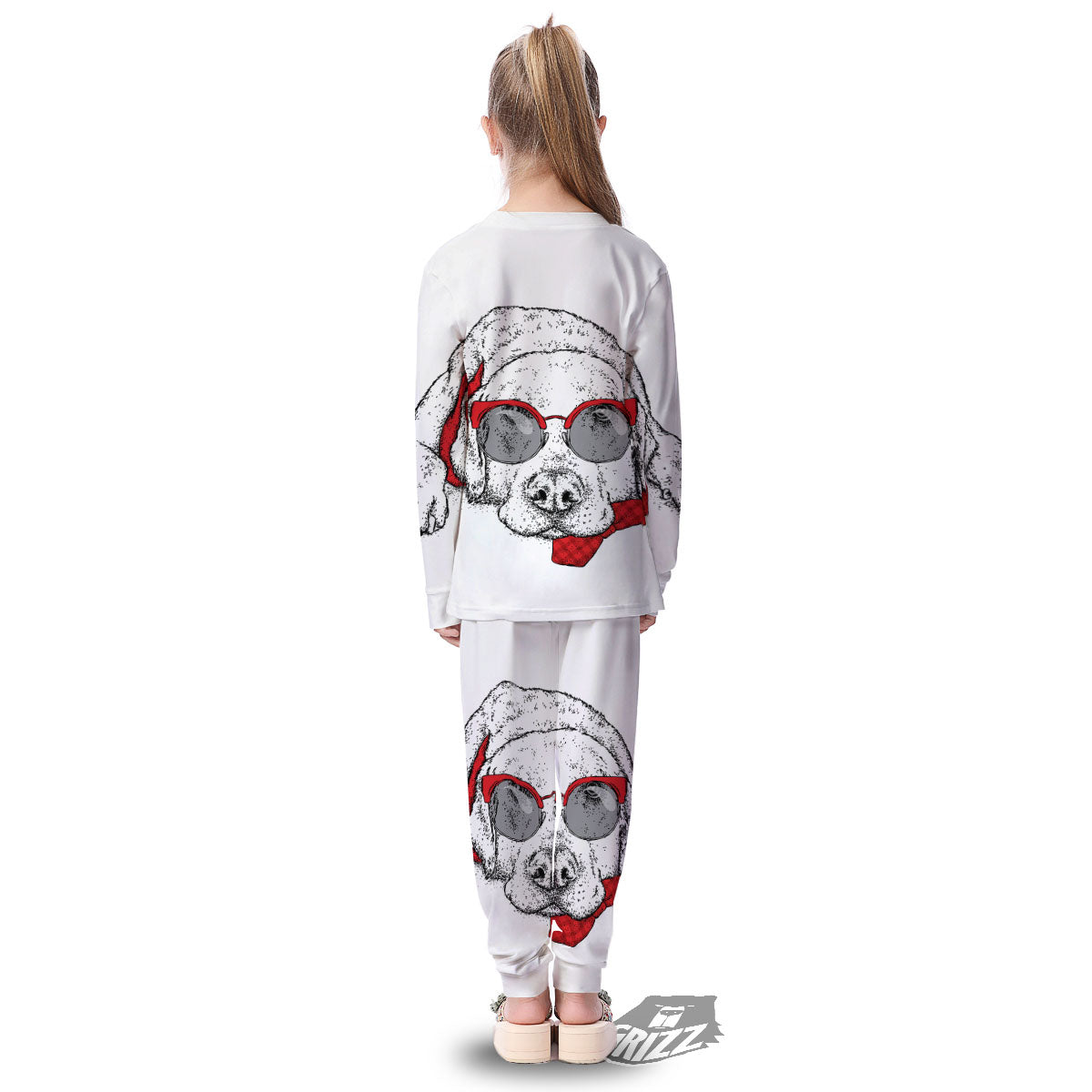 Labrador Retriever Hipster Print Kid's Pajamas-grizzshop