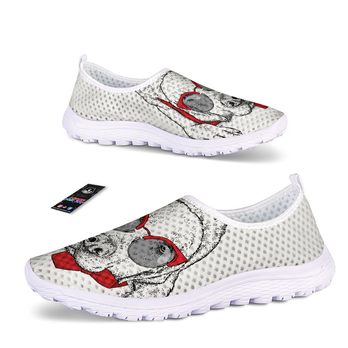 Labrador Retriever Hipster Print Nurse Shoes-grizzshop