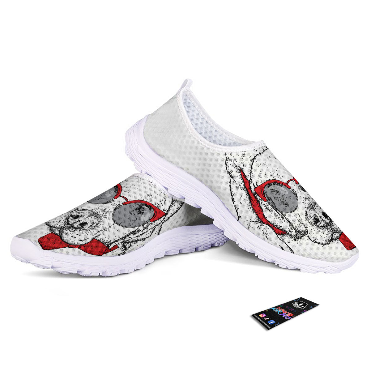 Labrador Retriever Hipster Print Nurse Shoes-grizzshop