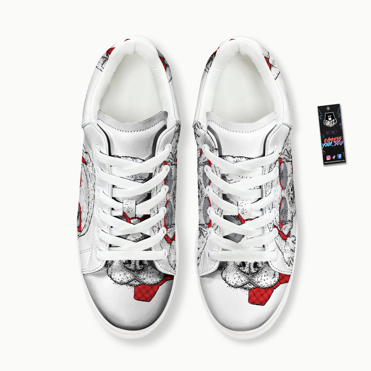 Labrador Retriever Hipster Print Platform Shoes-grizzshop