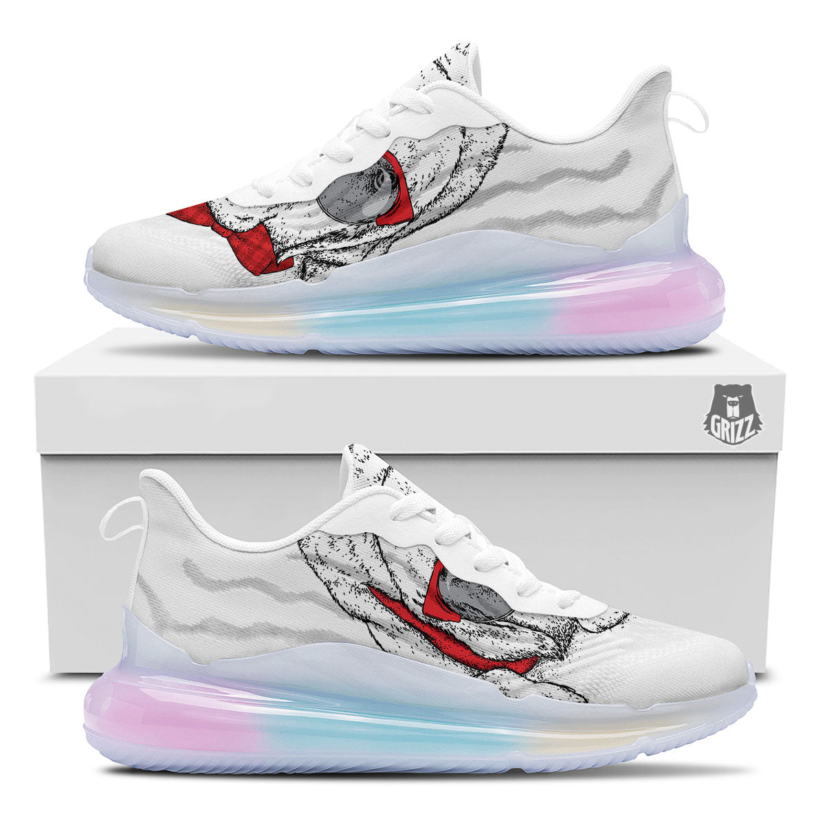 Labrador Retriever Hipster Print Running Sneakers-grizzshop