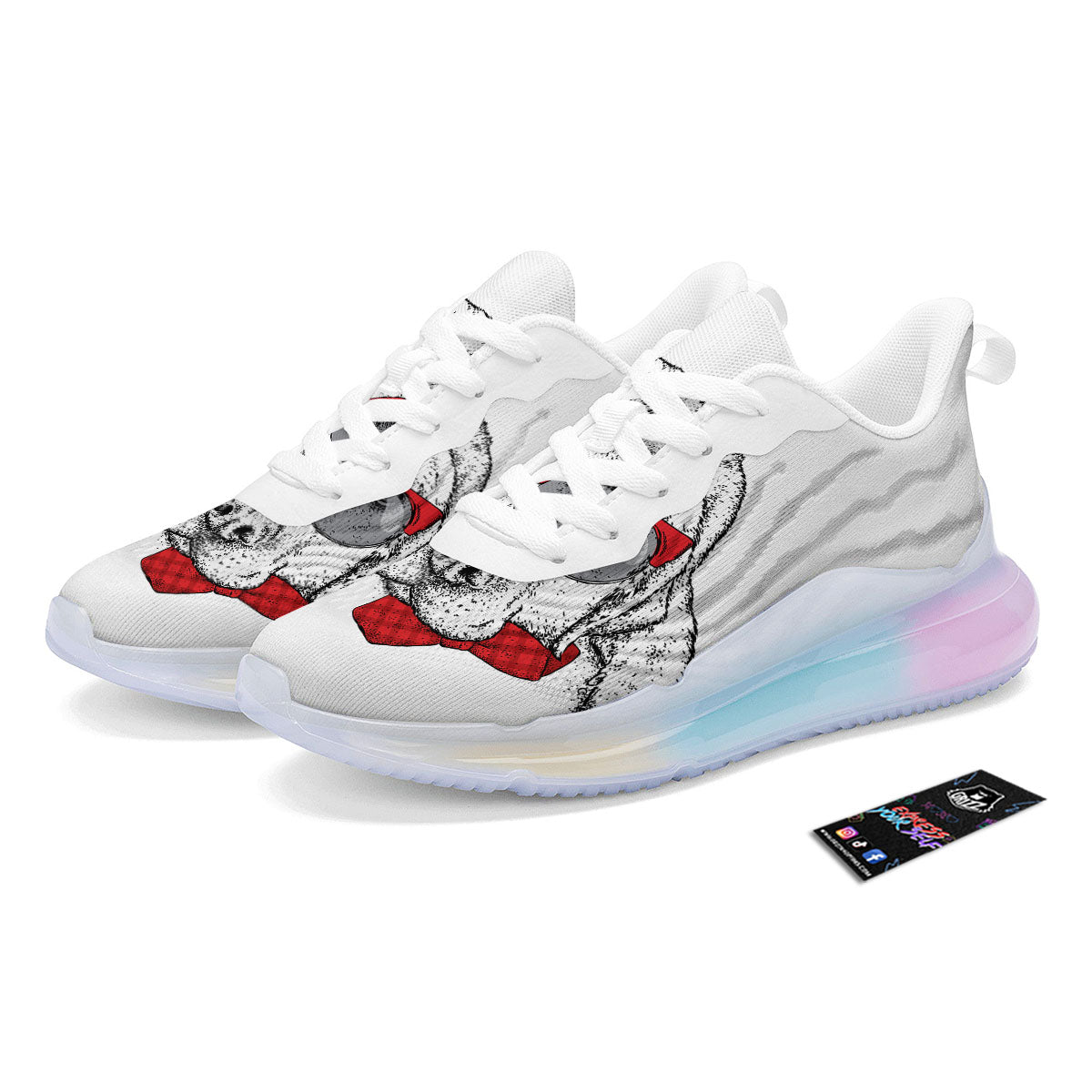 Labrador Retriever Hipster Print Running Sneakers-grizzshop