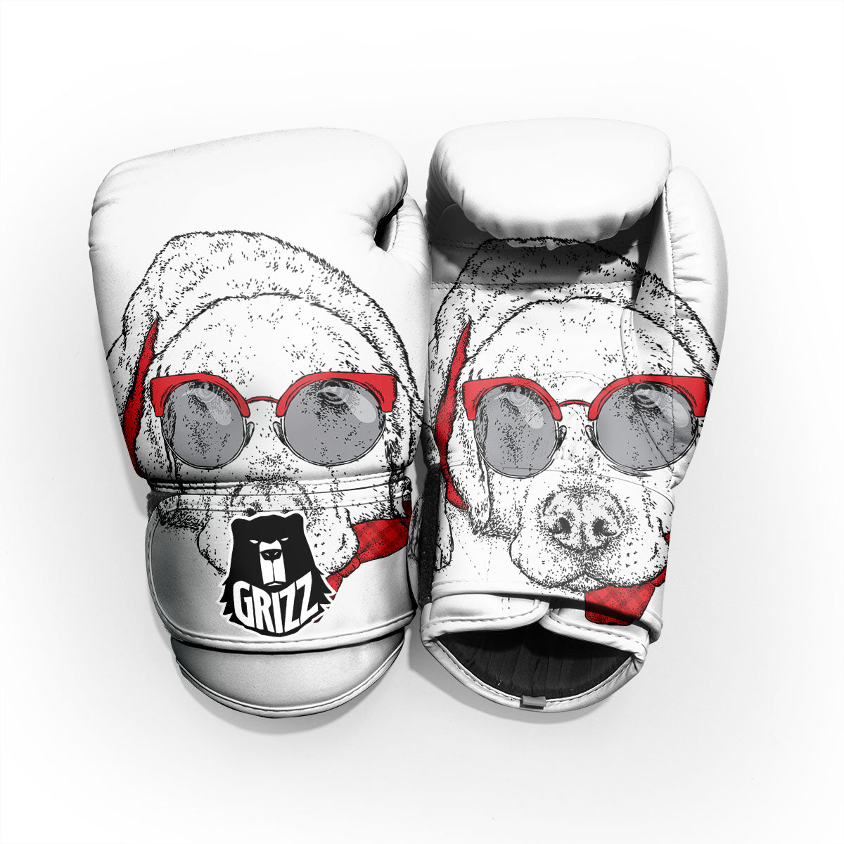 Labrador Retriever Hipster Print Pro Boxing Glove