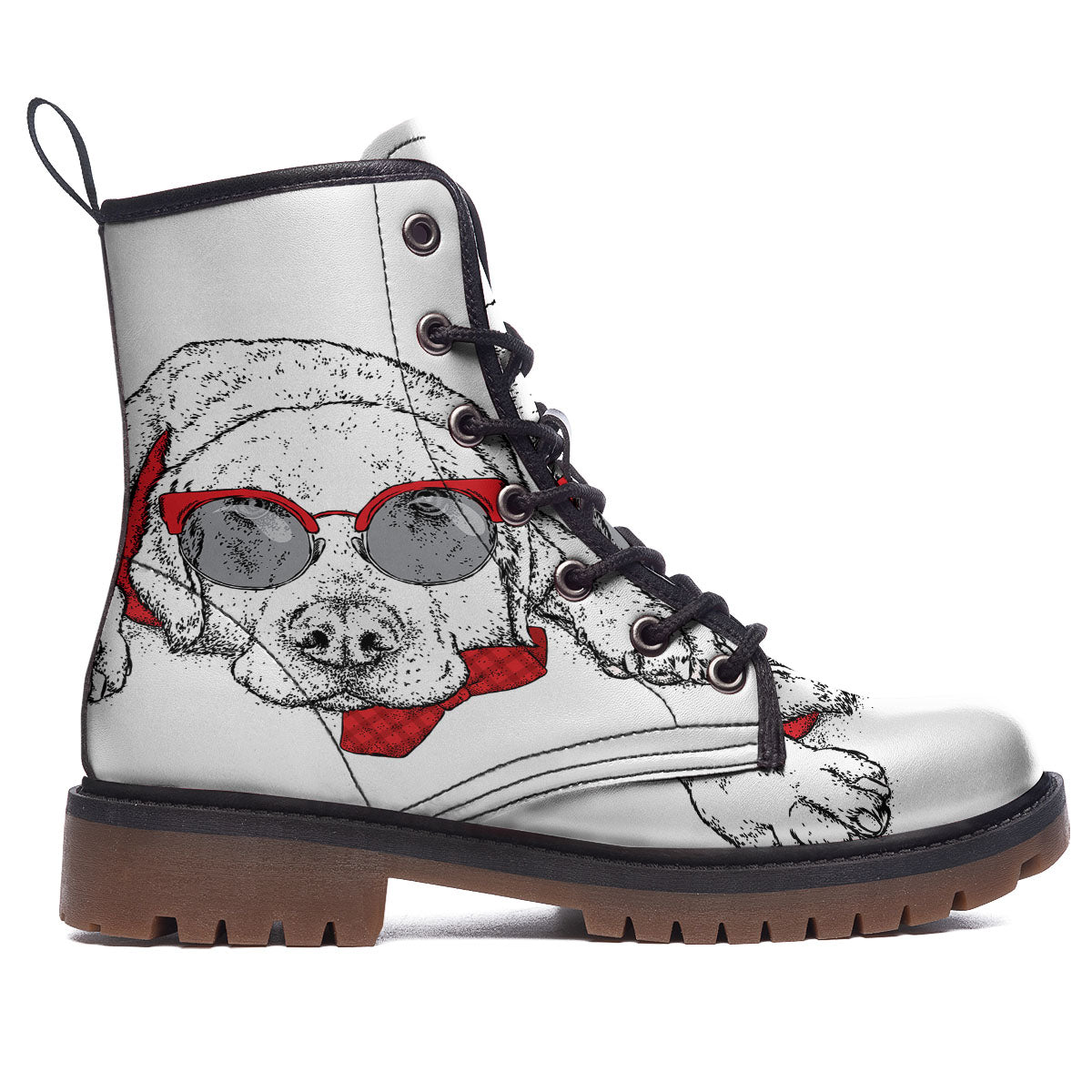 Labrador Retriever Hipster Print Work Boots-grizzshop