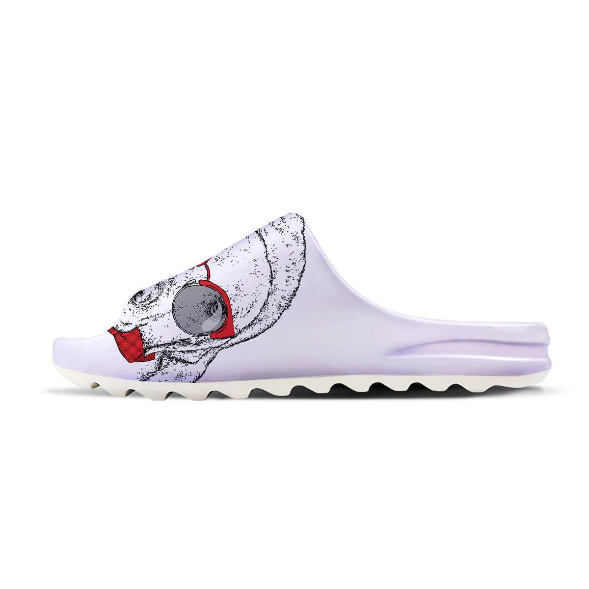 Labrador Retriever Hipster Print Sandals-grizzshop