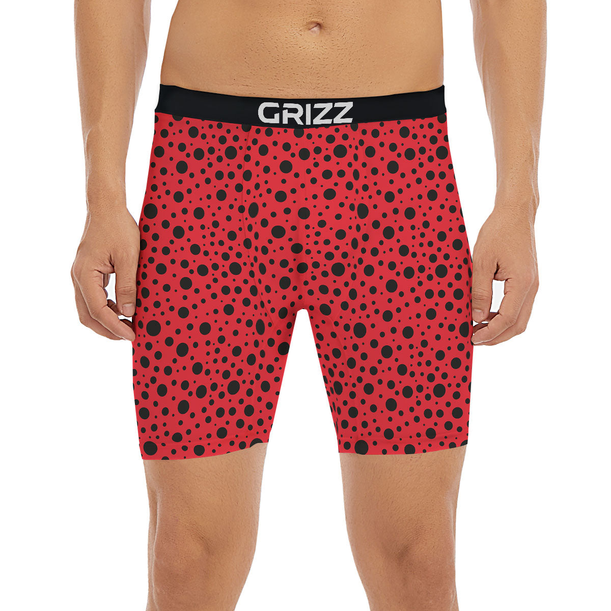 Ladybird Black Spots Print Pattern Boxer Briefs-grizzshop