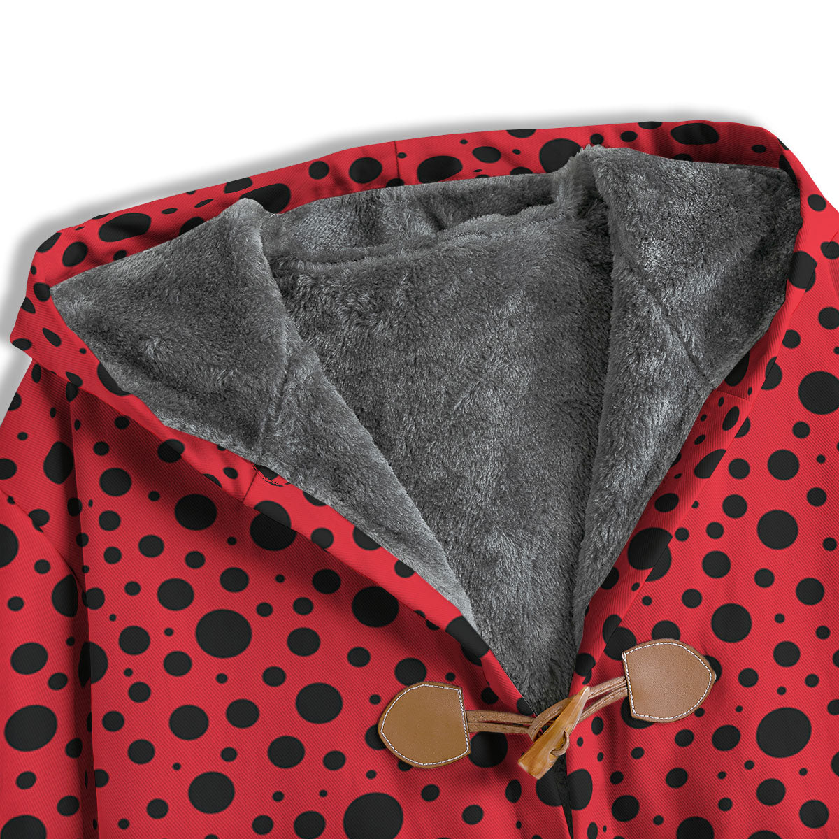 Ladybird Black Spots Print Pattern Men's Windbreaker Jacket-grizzshop