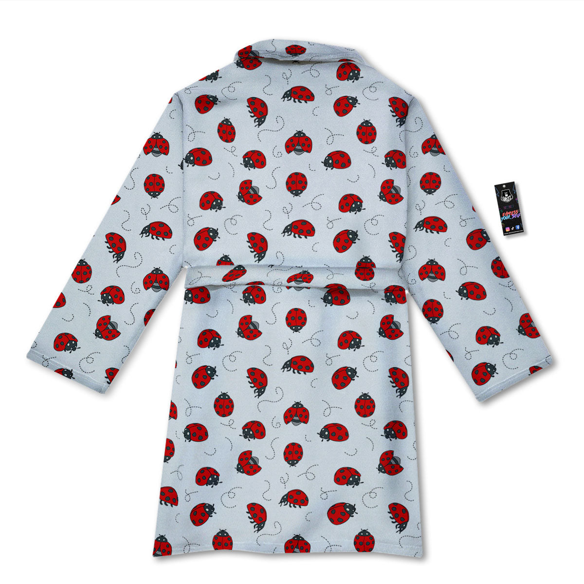 Ladybird Cartoon Print Pattern Bathrobe-grizzshop