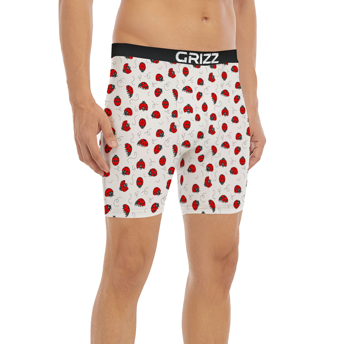 Ladybird Cartoon Print Pattern Boxer Briefs-grizzshop