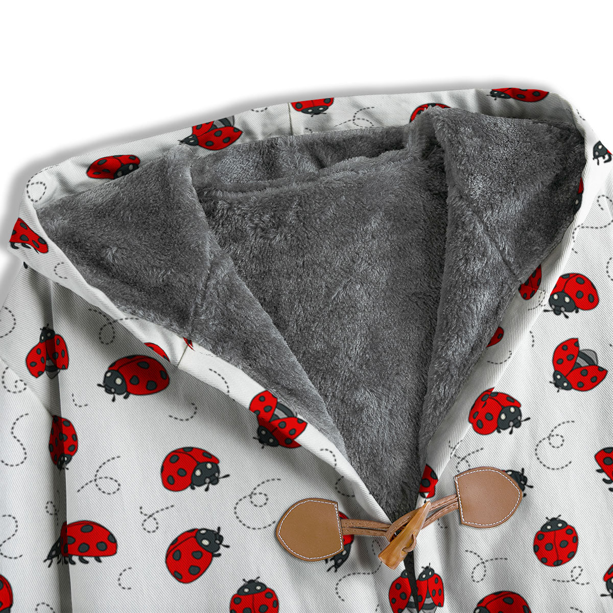 Ladybird Cartoon Print Pattern Men's Windbreaker Jacket-grizzshop