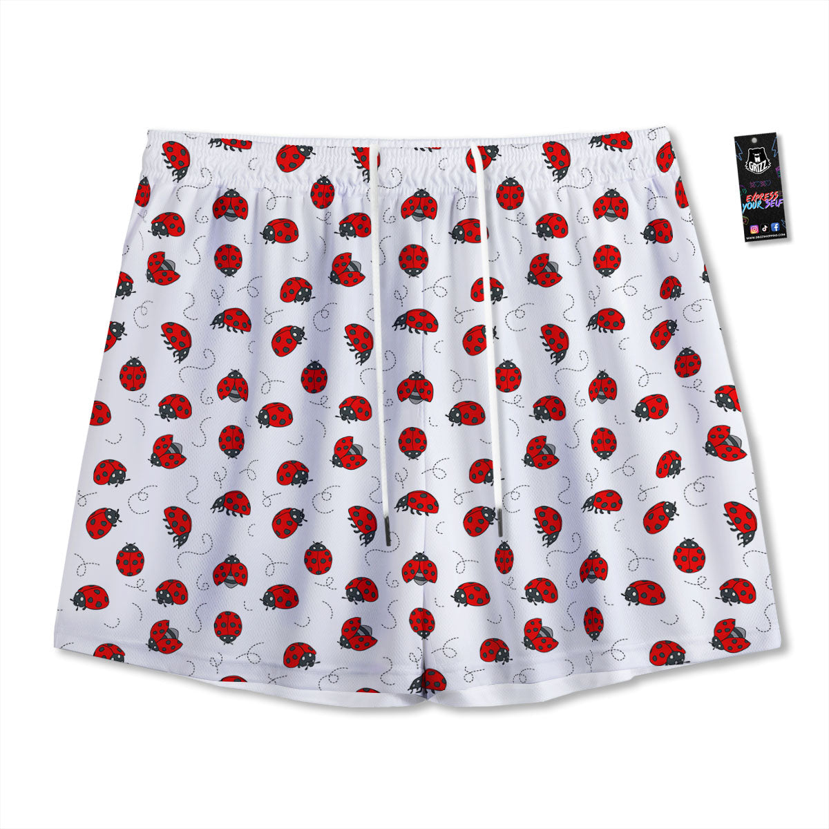 Inspired Ethnic African Print Pattern Mesh Shorts