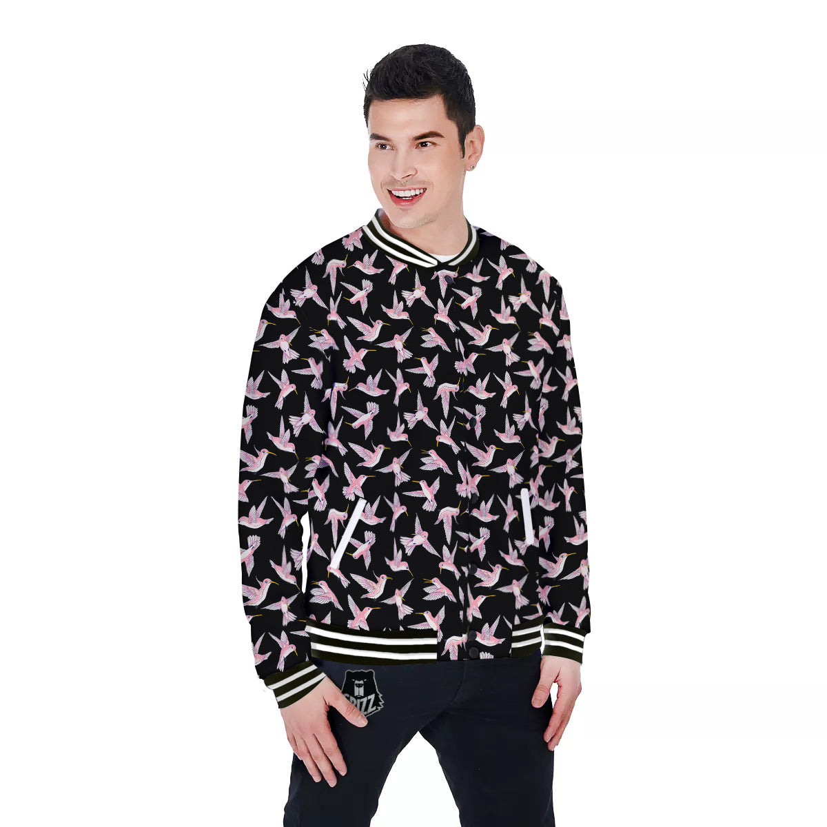 Ladybird Cute Print Pattern Baseball Jacket-grizzshop