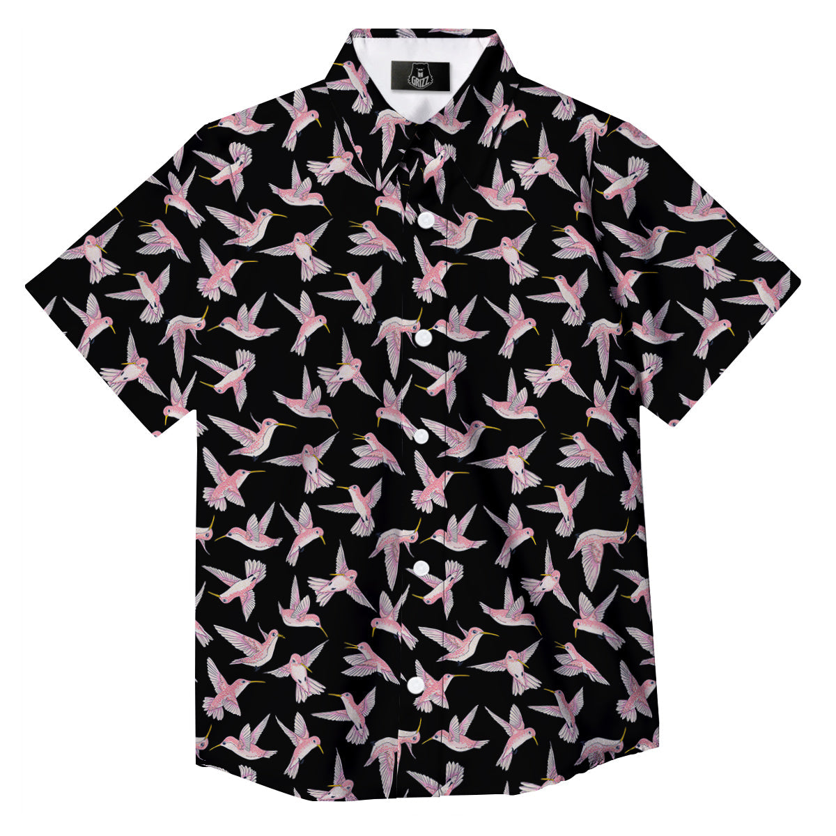 Ladybird Cute Print Pattern Button Up Shirt-grizzshop
