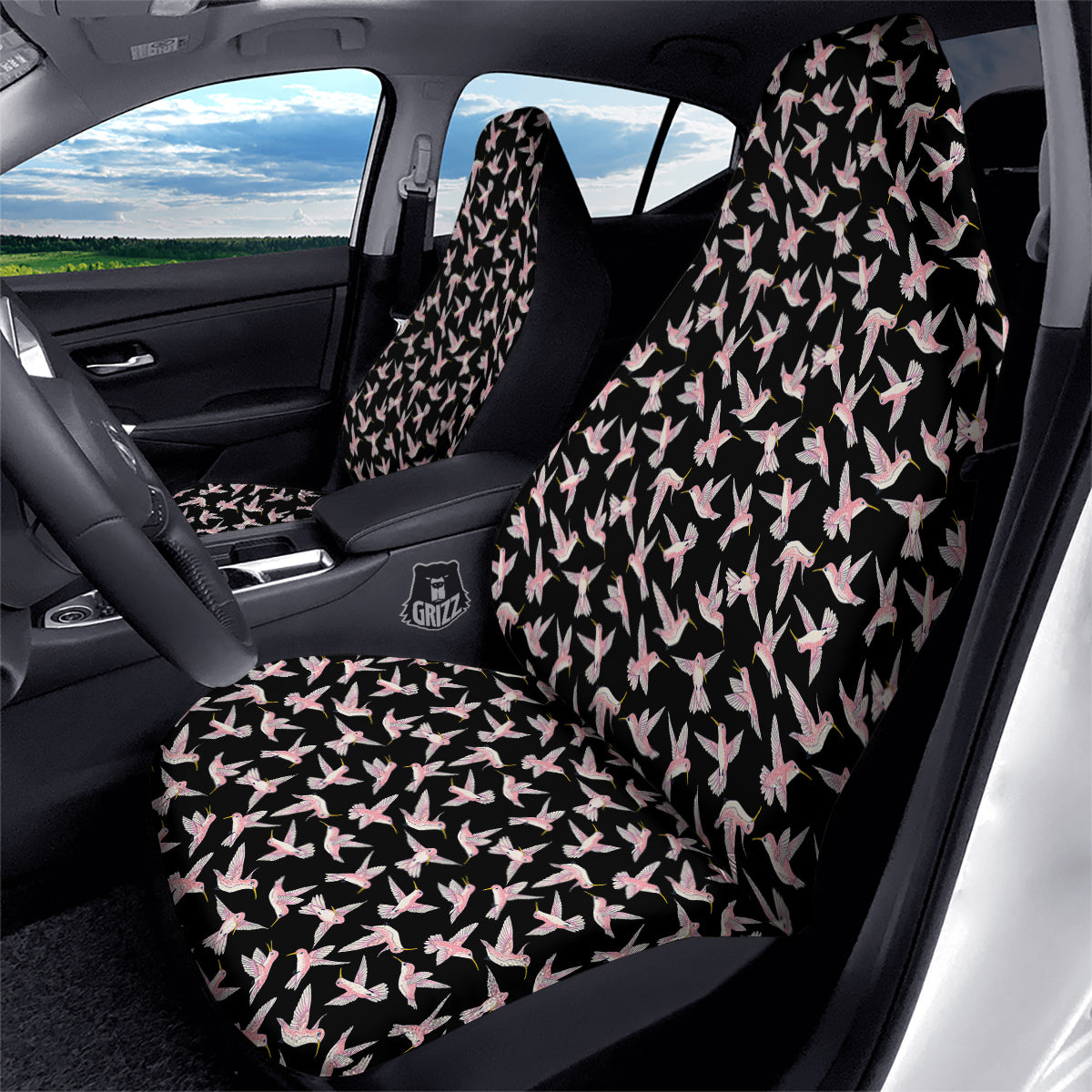 Ladybird Cute Print Pattern Car Seat Covers-grizzshop