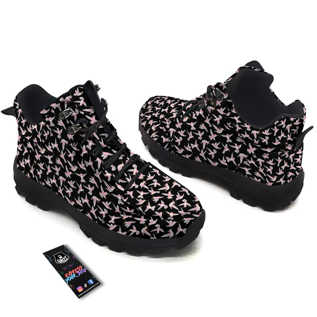 Ladybird Cute Print Pattern Hiking Shoes-grizzshop