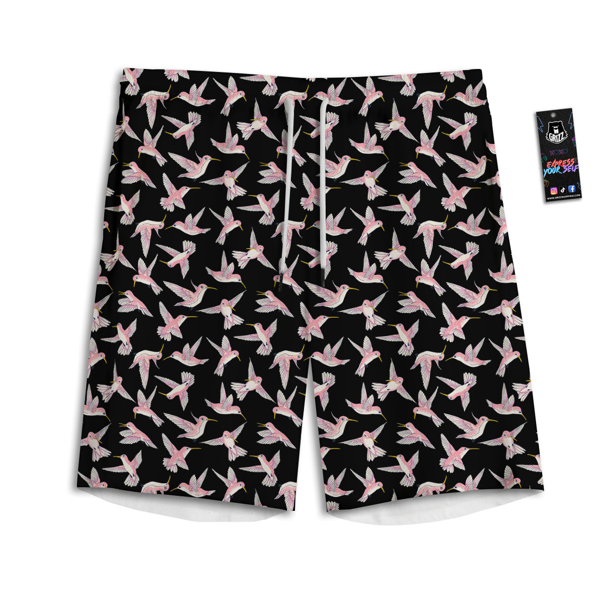 Milk Pattern Print Men's Athletic Shorts