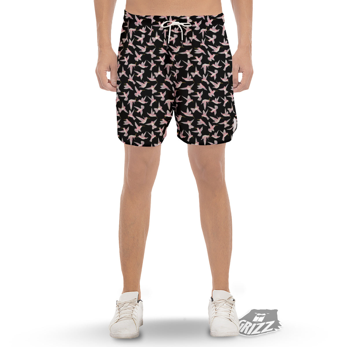 Ladybird Cute Print Pattern Men's Gym Shorts-grizzshop
