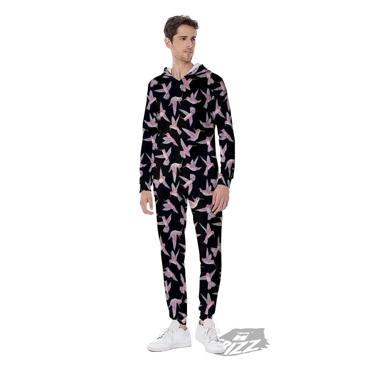 Ladybird Cute Print Pattern Men's Jumpsuit-grizzshop