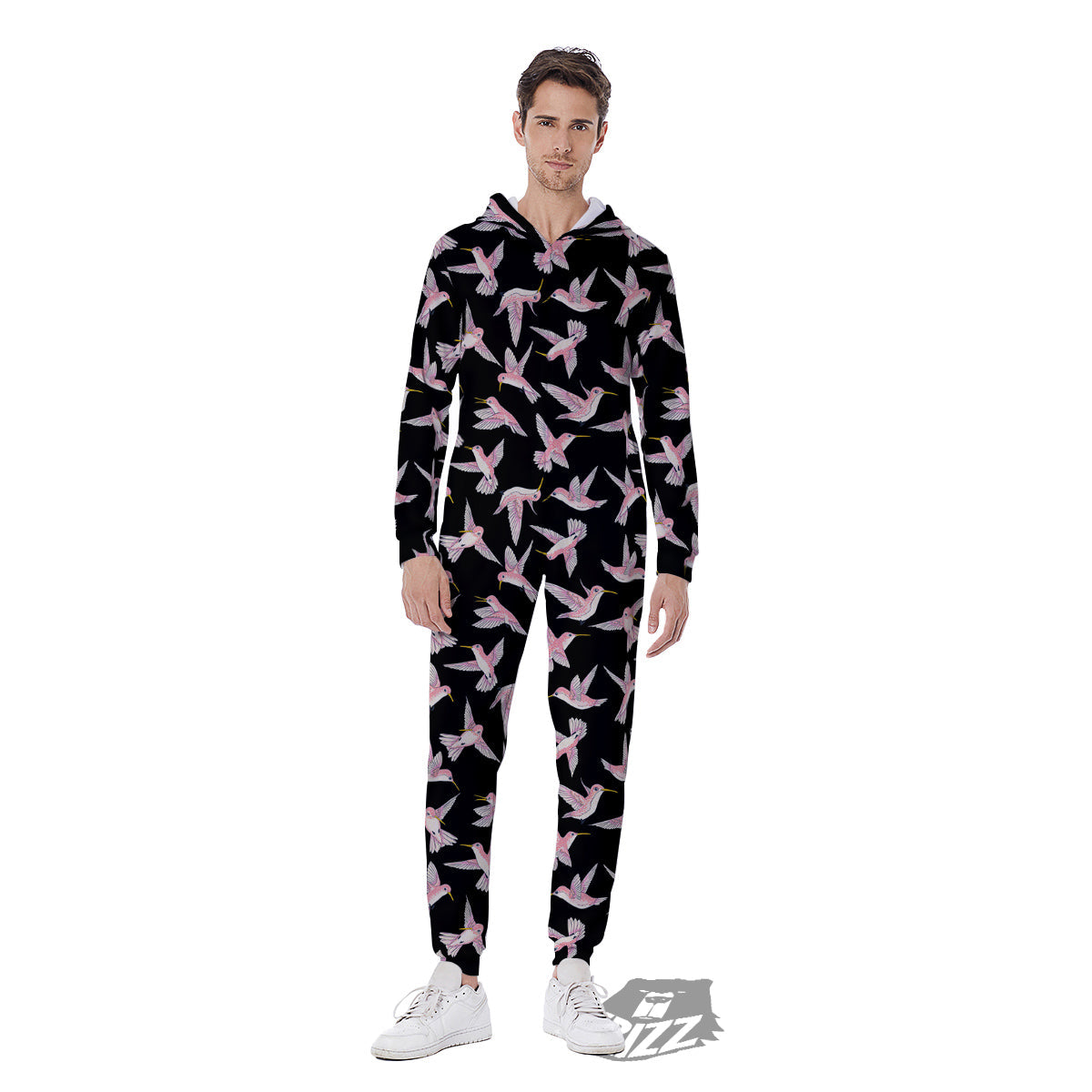 Ladybird Cute Print Pattern Men's Jumpsuit-grizzshop