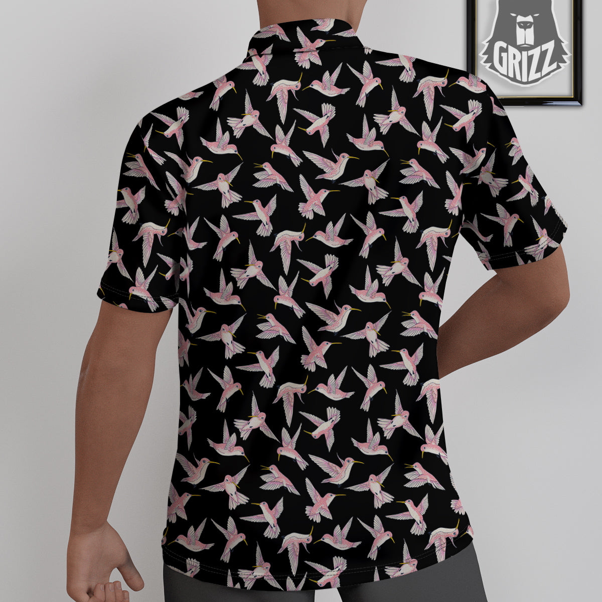 Ladybird Cute Print Pattern Untucked Shirts-grizzshop
