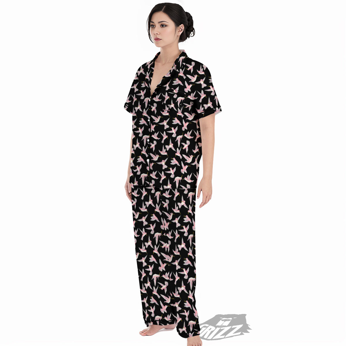 Ladybird Cute Print Pattern Women's Pajamas Set-grizzshop