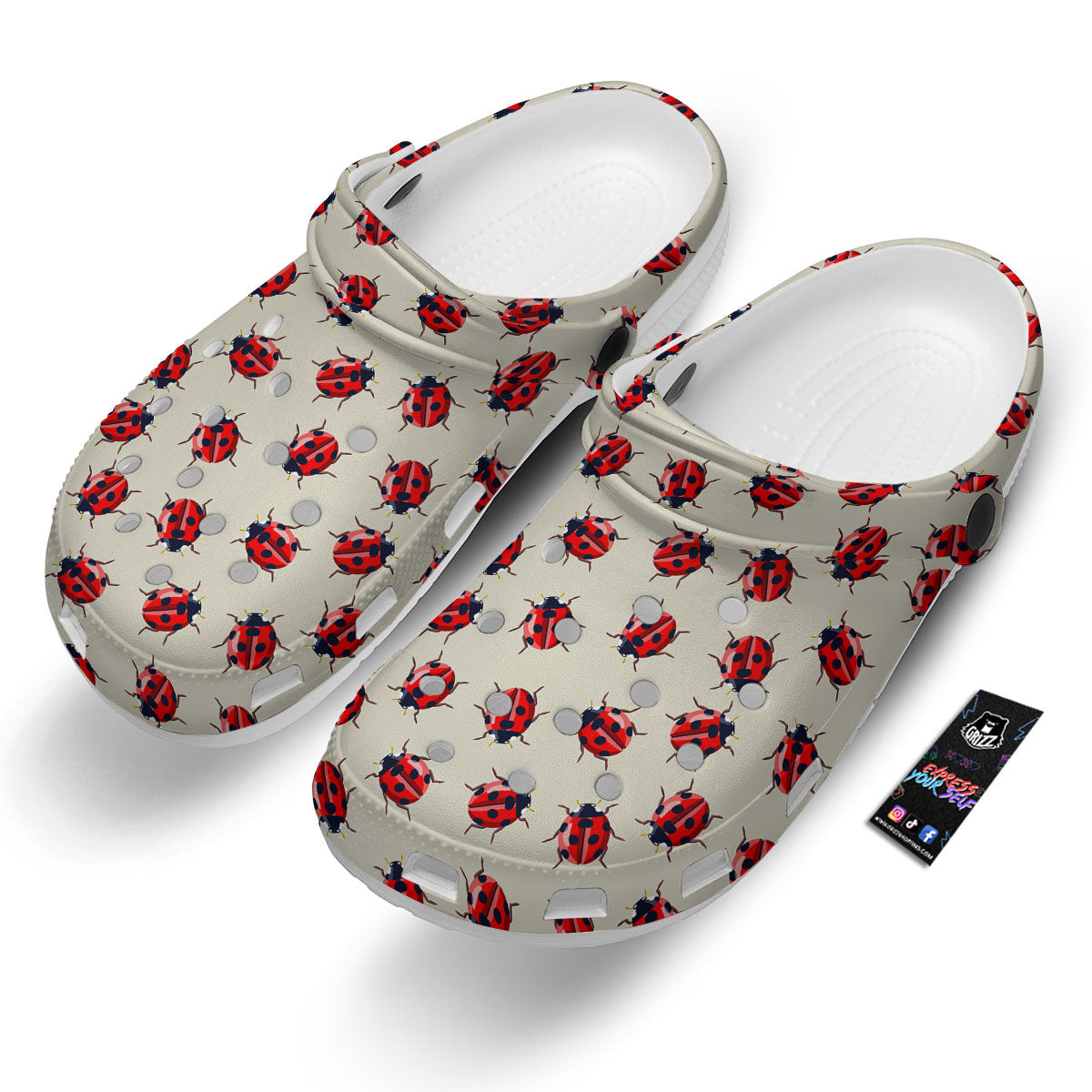 Ladybird Little Print Pattern Clog-grizzshop